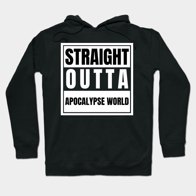 Straight Outta Apocalypse World Azazel Mary Never Born Michael Won Hoodie by nathalieaynie